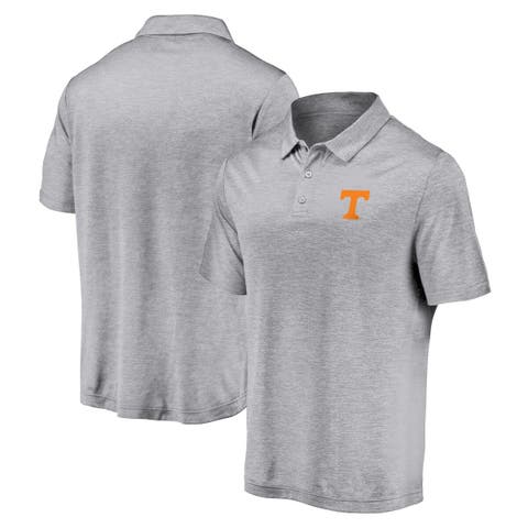 Men's Fanatics Gray Tennessee Volunteers Primary Logo Polo