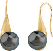 The Pearl Source 14K Tahitian South Sea Pearl Gaby Earrings
