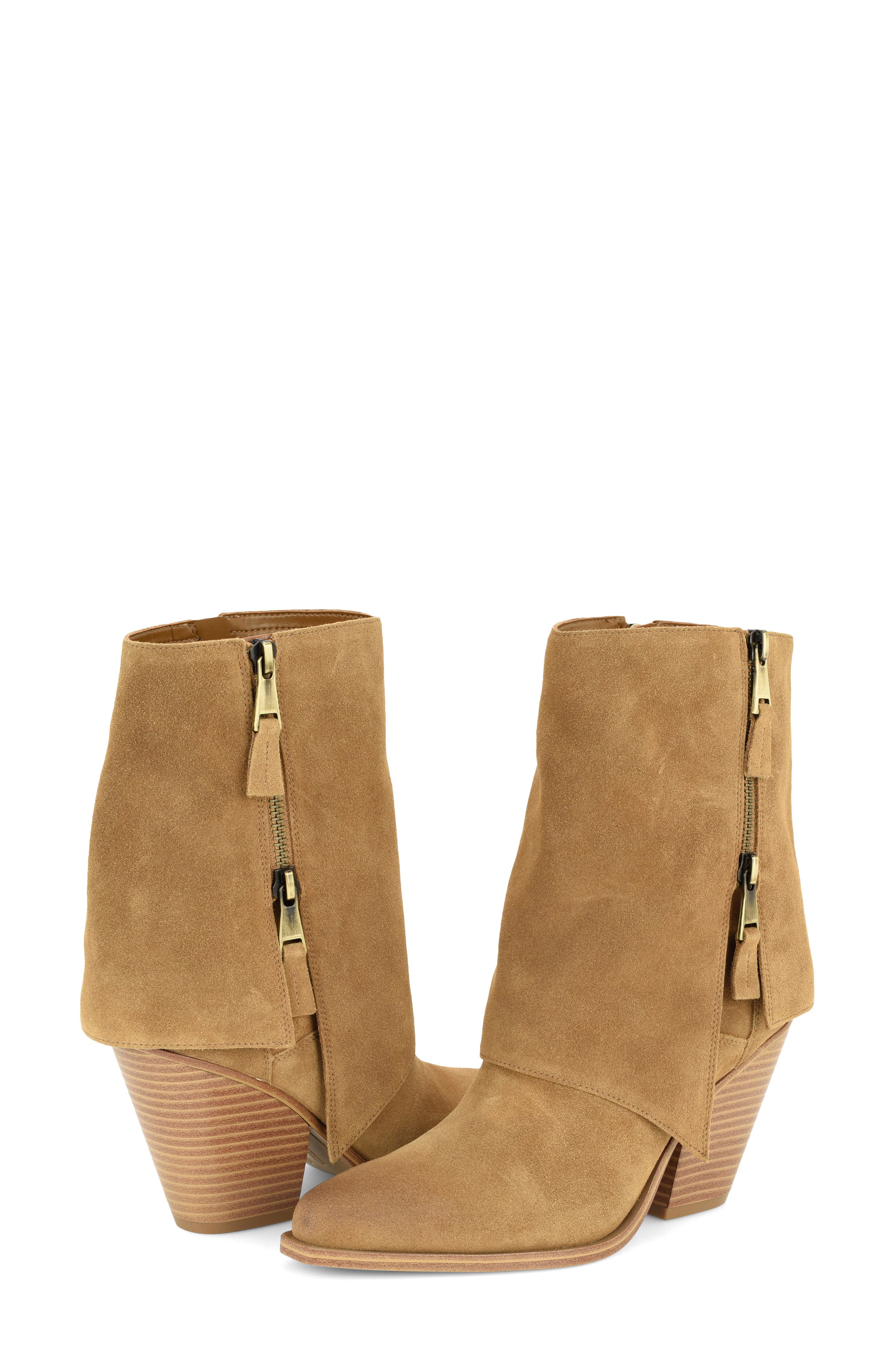 Umberto Pointed Toe Leather Bootie, Alternate, color, MBR01