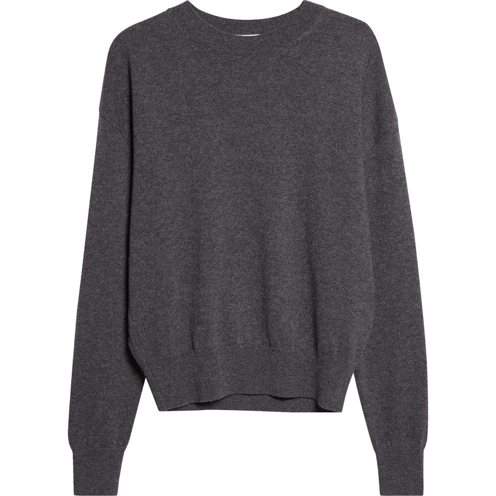 Saint Laurent Cashmere Crewneck Sweater In Black