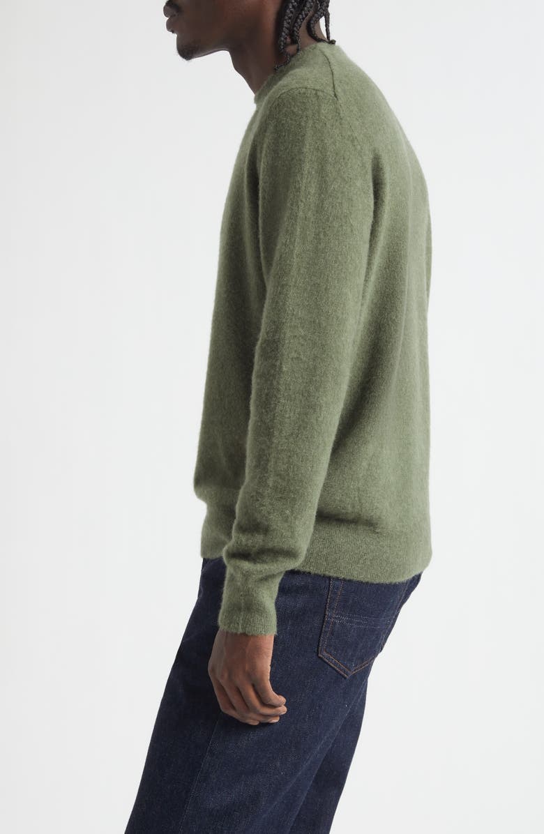 Massimo Alba Men's Crewneck Cashmere Sweater, Alternate, color, Militare