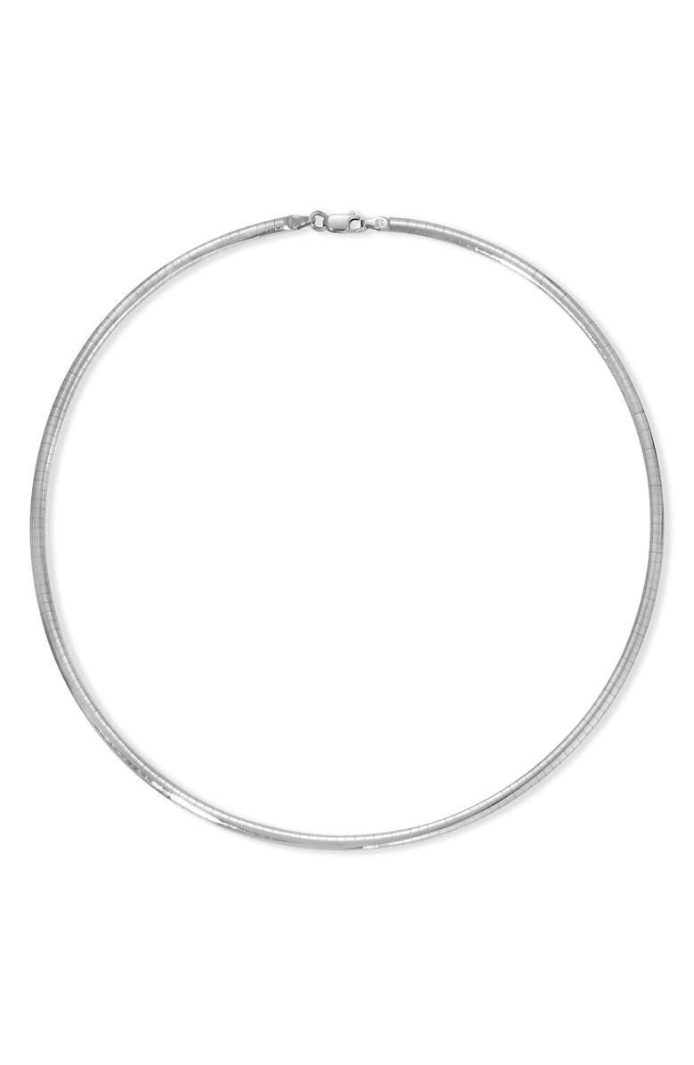 Adina Reyter Omega Chain Necklace, Main, color, Silver