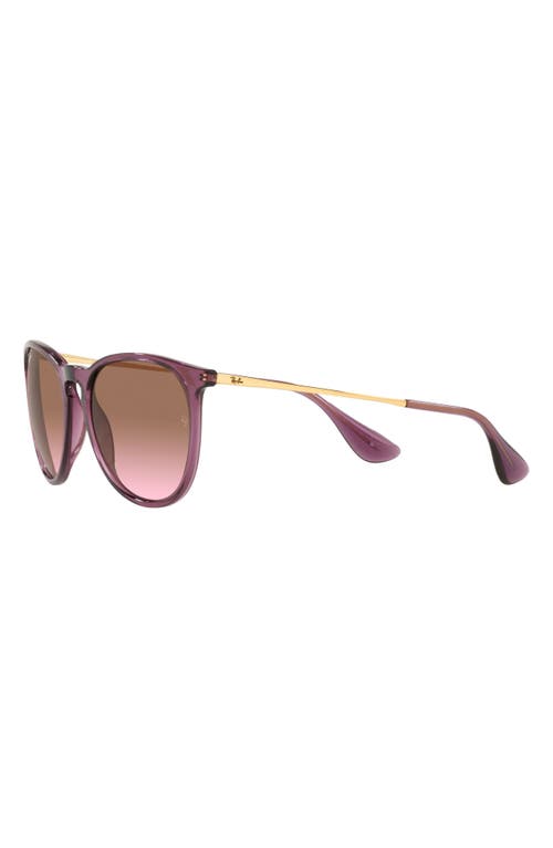 Ray Ban Ray-ban Erika 54mm Gradient Round Sunglasses In Violet