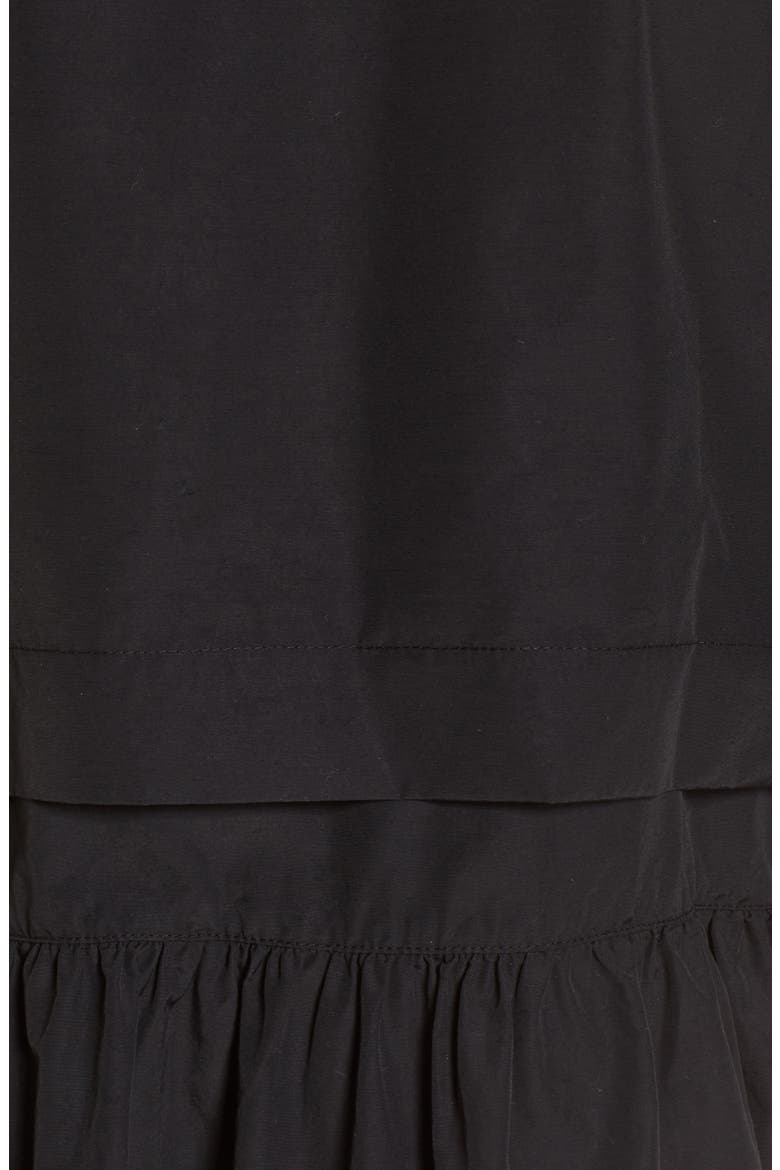 Peplum Cotton Blend Utility Jacket, Alternate, color, BLACK