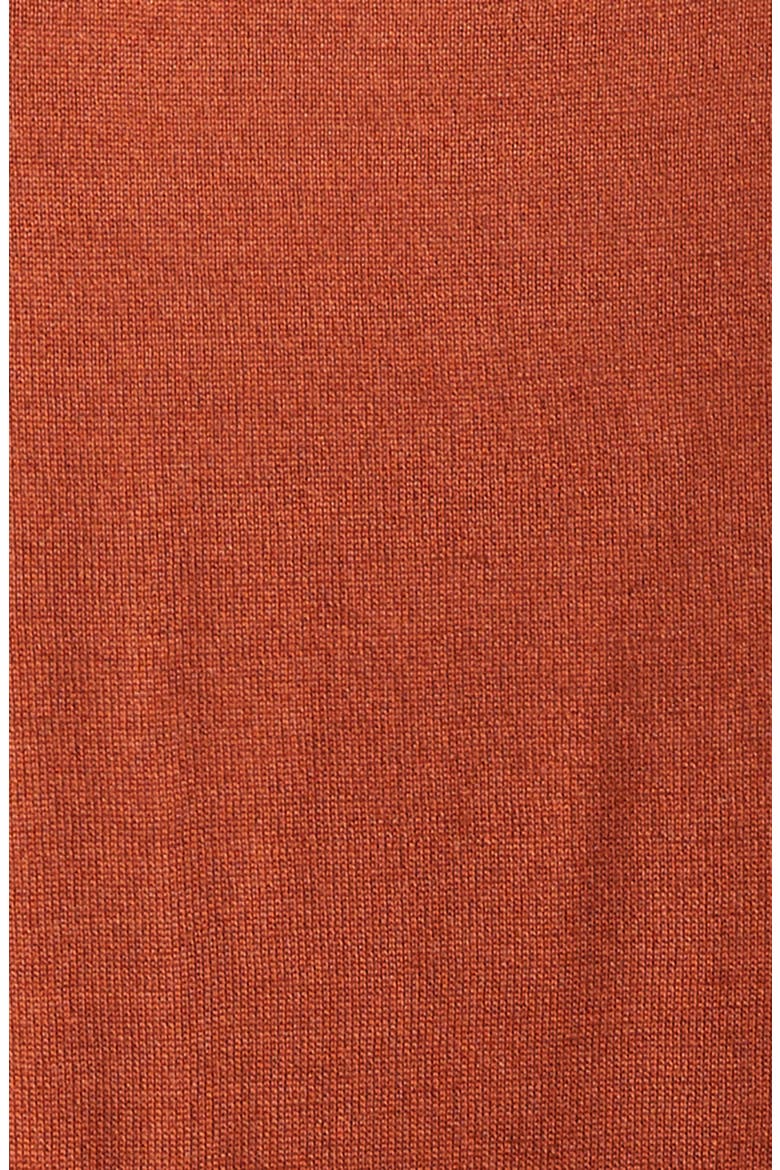Short Sleeve Wool, Silk & Cashmere Sweater, Alternate, color, METALLIC RUST/ COPPER