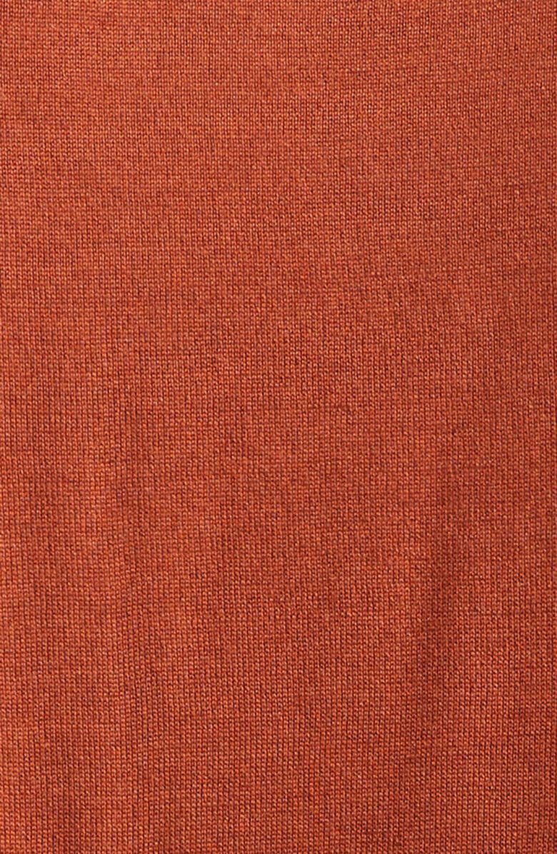 ISAIA Short Sleeve Wool, Silk & Cashmere Sweater, Alternate, color, Metallic Rust/ Copper