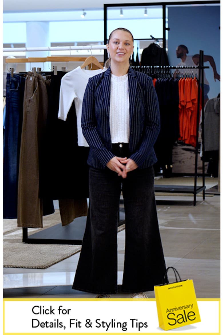 Carissa Pinstripe Knit Blazer video