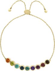 EFFY 14K Yellow Gold ,Amethyst,Blue Topaz,London Blue Topaz,Citrine,Smoky Quartz,Garnet,Rhodolite,Iolite,Peridot Bracelet