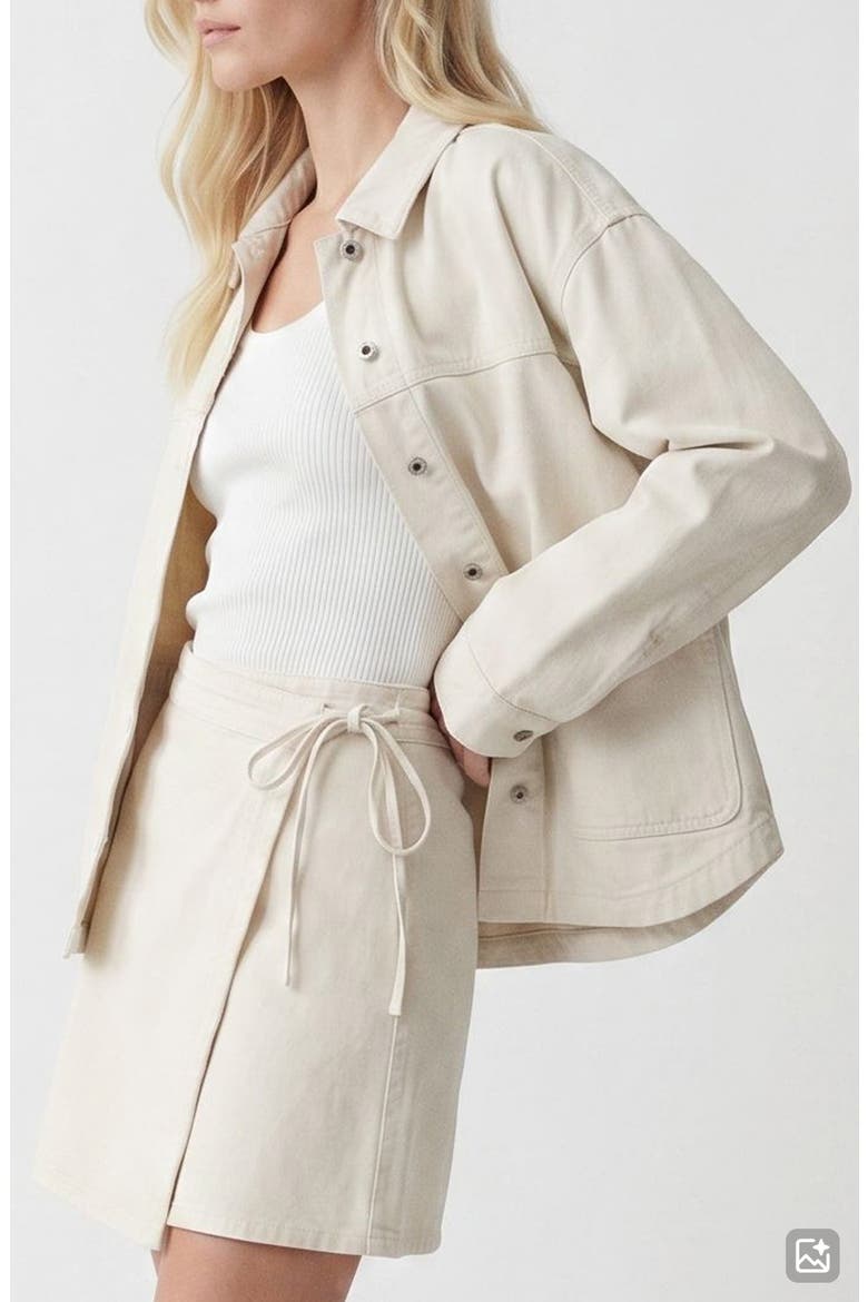 Jamie Denim Shacket, Alternate, color, BIRCH