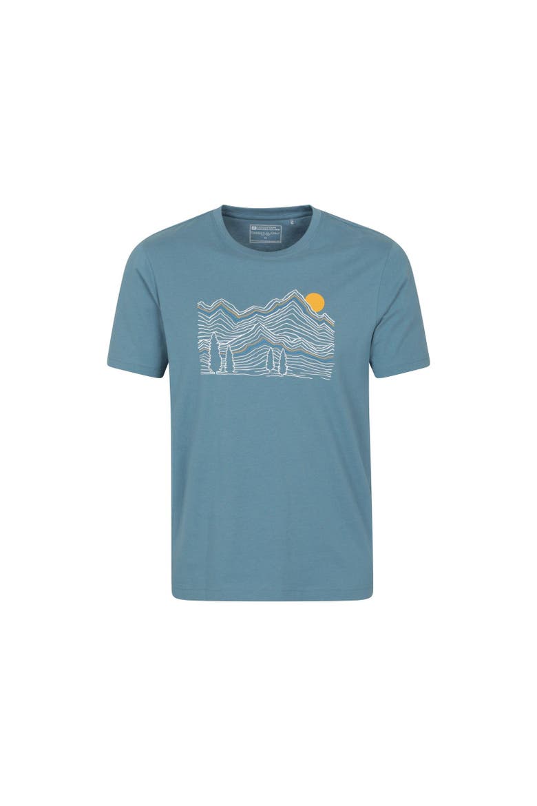 Linear Natural T-Shirt, Main, color, Blue