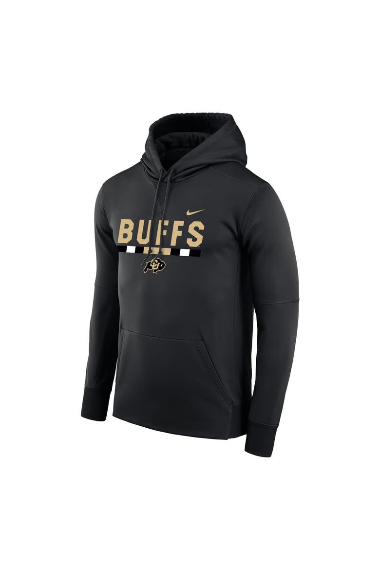 Men's Nike Black Colorado Buffaloes Team DNA Performance Pullover Hoodie, Alternate, color, Black
