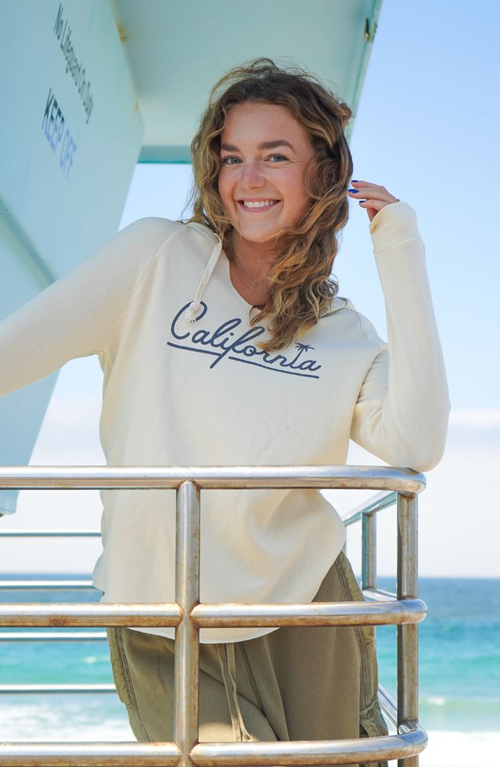 Everyday California Dylan Hoodie In Bone