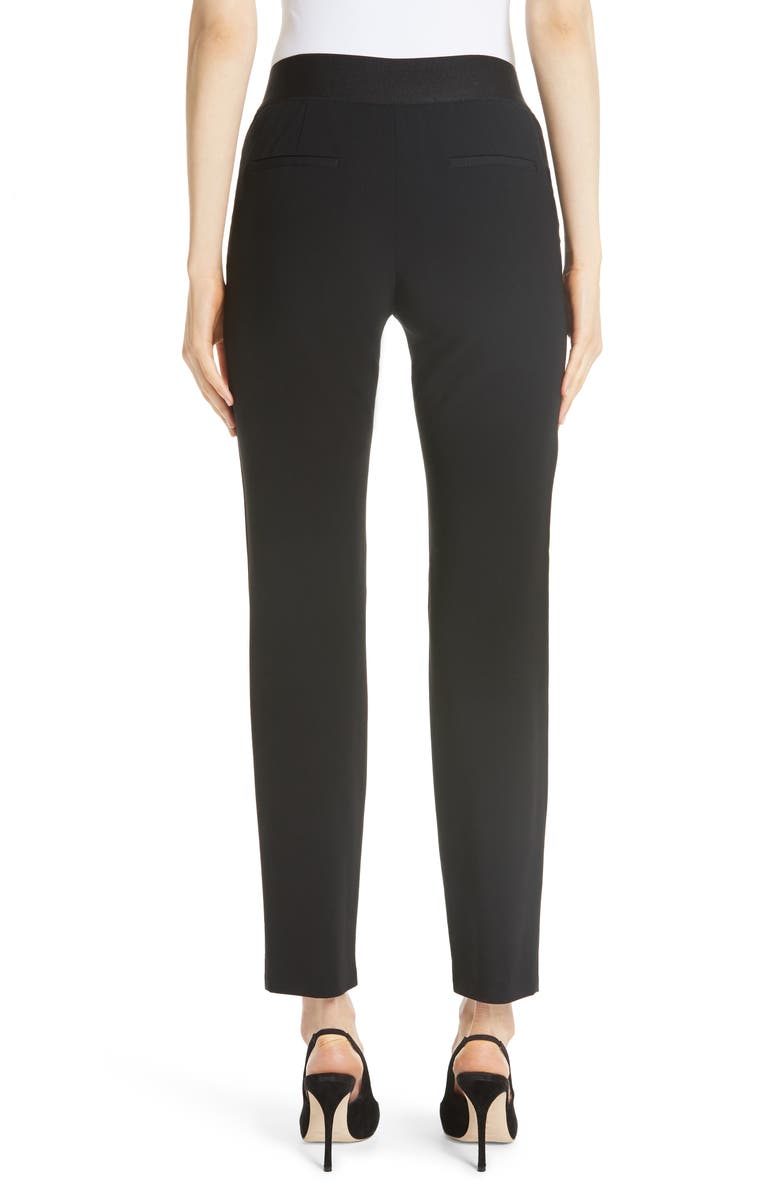Emporio Armani Magic Stretch Wool Crepe Pants, Alternate, color,