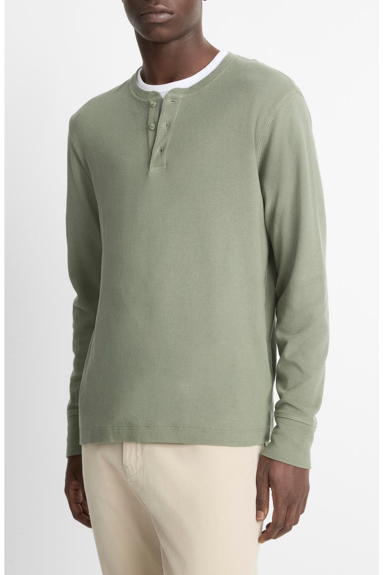 Long Sleeve Pima Cotton Henley, Alternate, color, BROAD LEAF