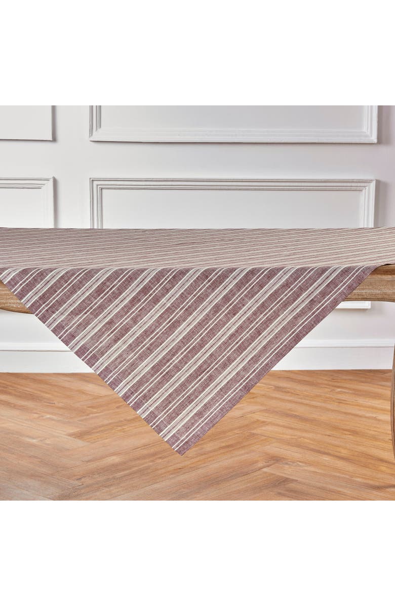 Solino Home Linen Table Throw - Chelsea Stripe, 52" x 52", 52" x 52", Alternate, color, 