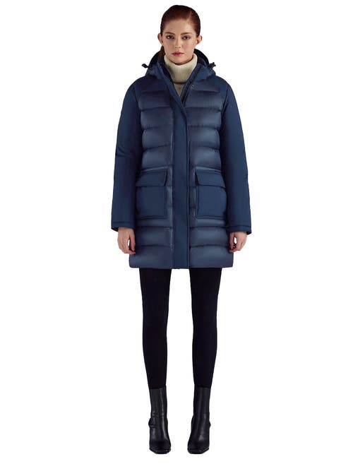 Triple F.a.t. Goose Two-tone Puffer Down Parka In Blue