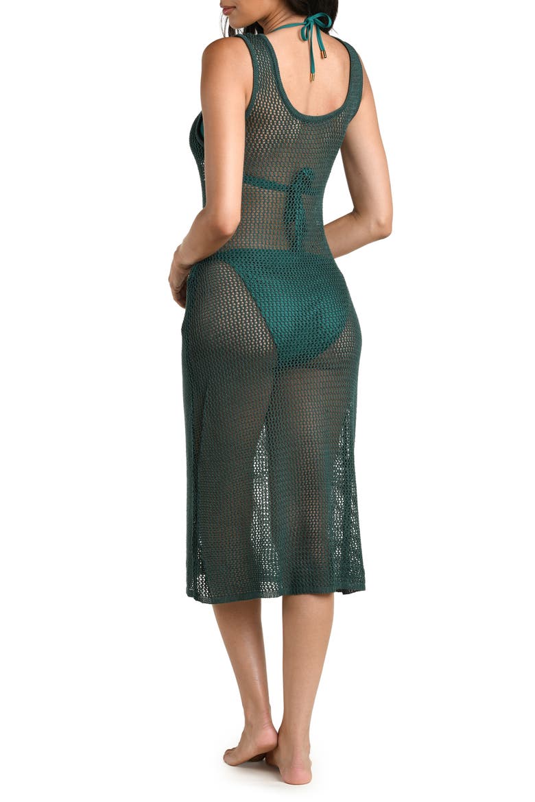 Salted Stitch Crochet Midi Cover-Up Dress, Alternate, color, JUNGLE
