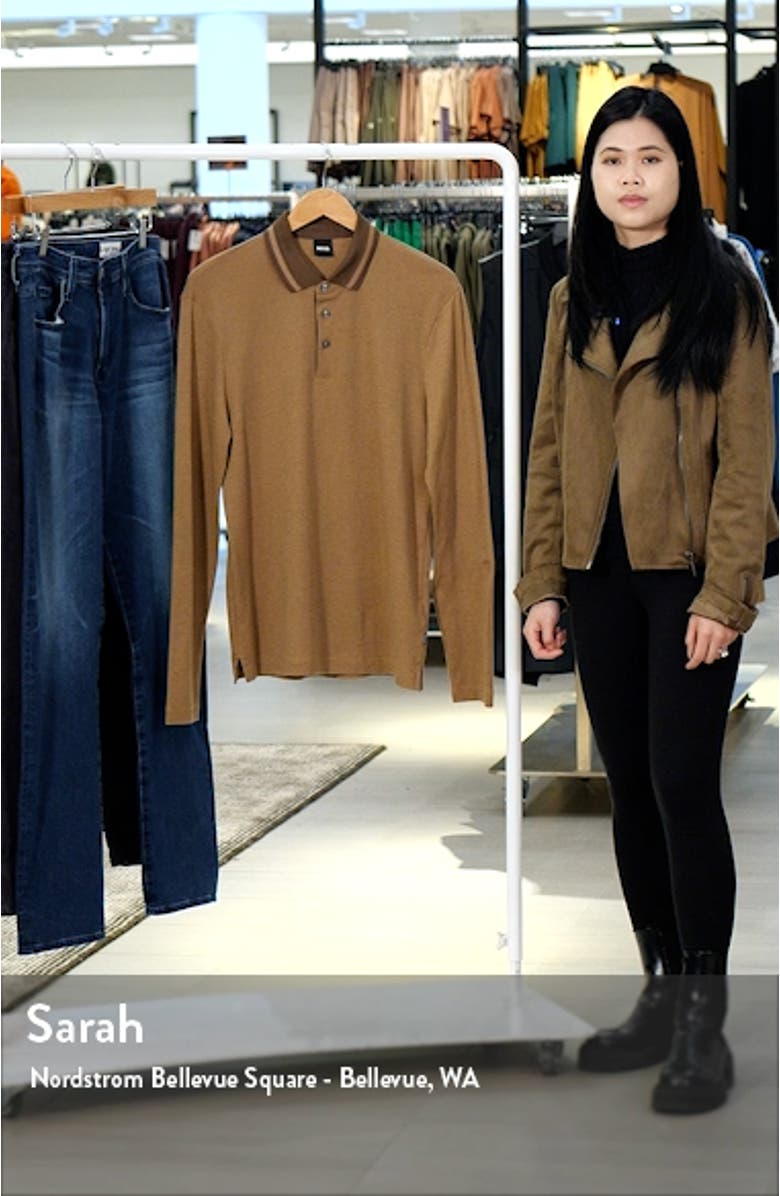 Pleins Tipped Long Sleeve Polo, sales video thumbnail