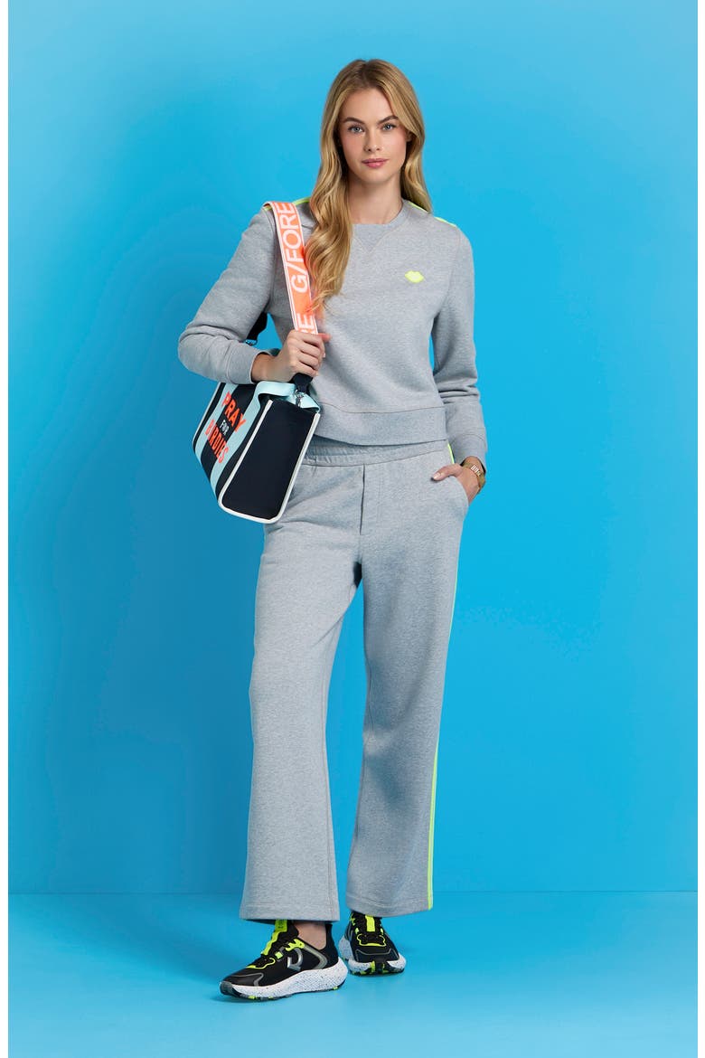 Brushed Back French Terry Sweatshirt, Alternate, color, MELANGE GREY