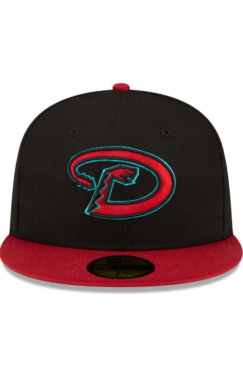 Men's New Era  Black/Red Arizona Diamondbacks Road Authentic Collection On-Field 59FIFTY Fitted Hat, Alternate, color, Black