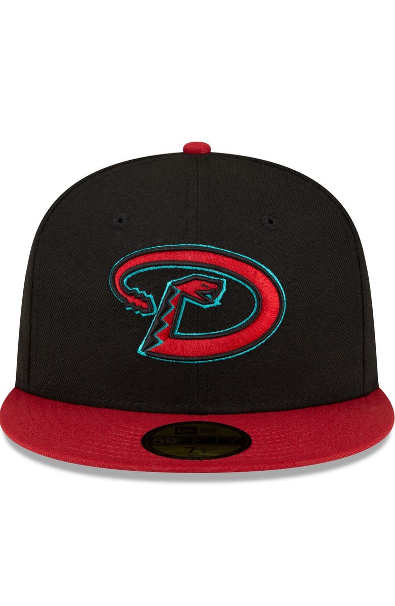 New Era Men's New Era Black/Red Arizona Diamondbacks Road Authentic Collection On-Field 59FIFTY Fitted Hat, Alternate, color, Black