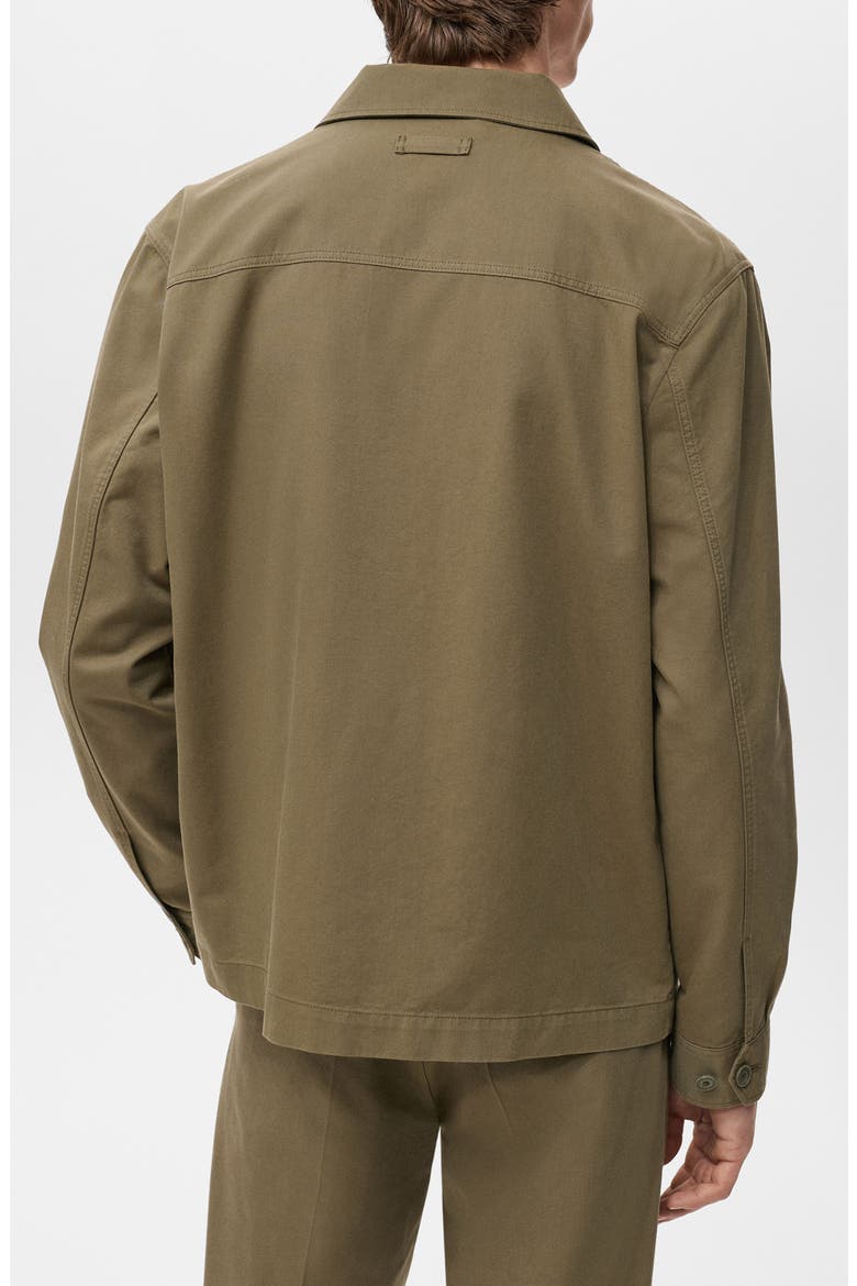 Regular Fit Lyocell & Cotton Jacket, Alternate, color, KHAKI GREEN
