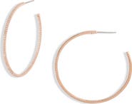 Nordstrom Pavé Cubic Zirconia Hoop Earrings