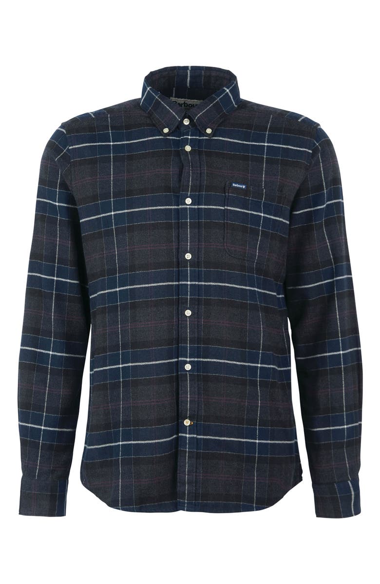 Barbour Kyeloch Tailored Fit Plaid Cotton Button-Down Shirt, Alternate, color,