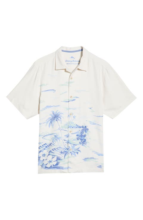 Hideaway Cove Silk Camp Shirt