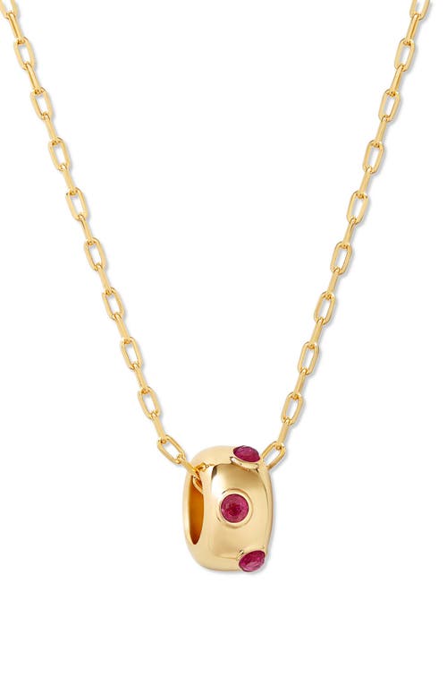 Brook & York Brook And York Kate Birthstone Pendant Necklace In Gold - July