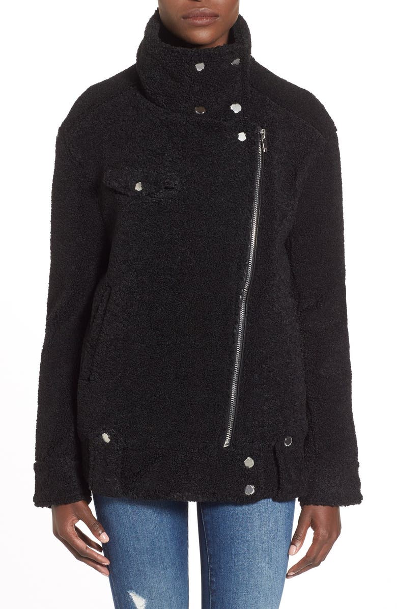 BLANKNYC 'Teddy' Moto Jacket, Alternate, color, 