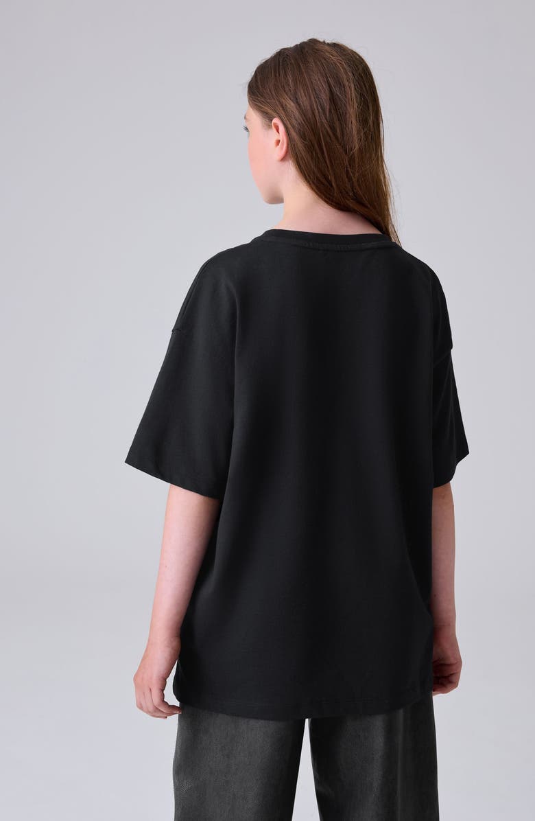 smALLSAINTS by ALLSAINTS Kids' Butterfly Oversize Cotton Graphic T-Shirt, Alternate, color, Black