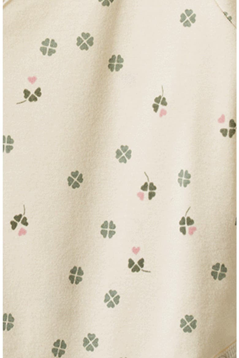Kids' Organic Cotton Footed Pants, Alternate, color, LUCKY PRINT