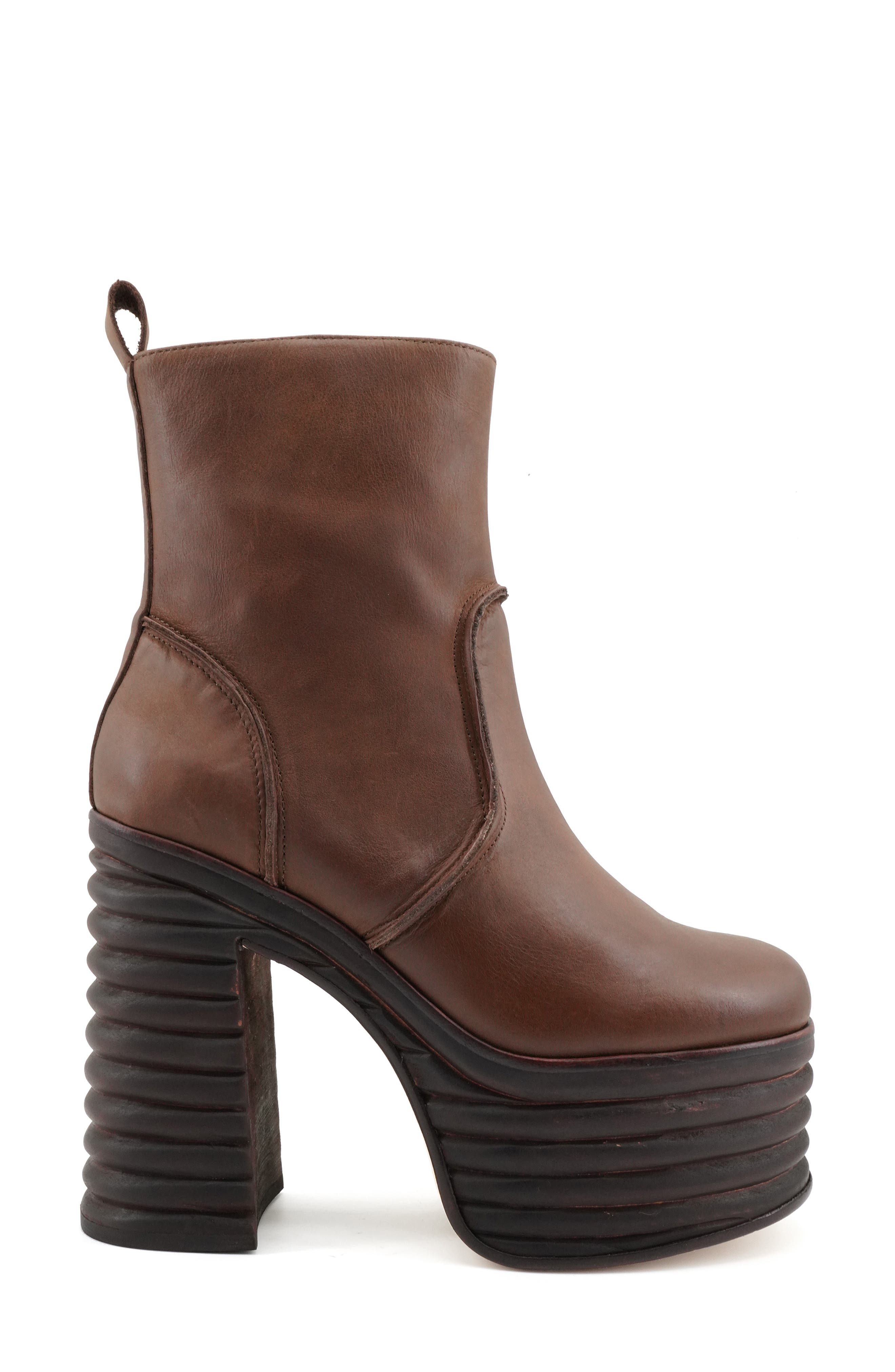 Argelia Waterproof Platform Bootie, Alternate, color, BROWN