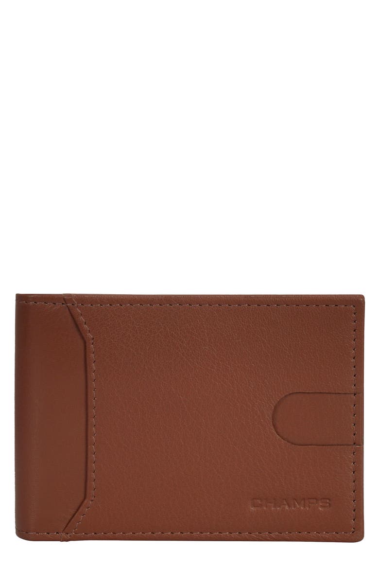 Onyx Bifold Wallet with Money Clip, Main, color, BROWN