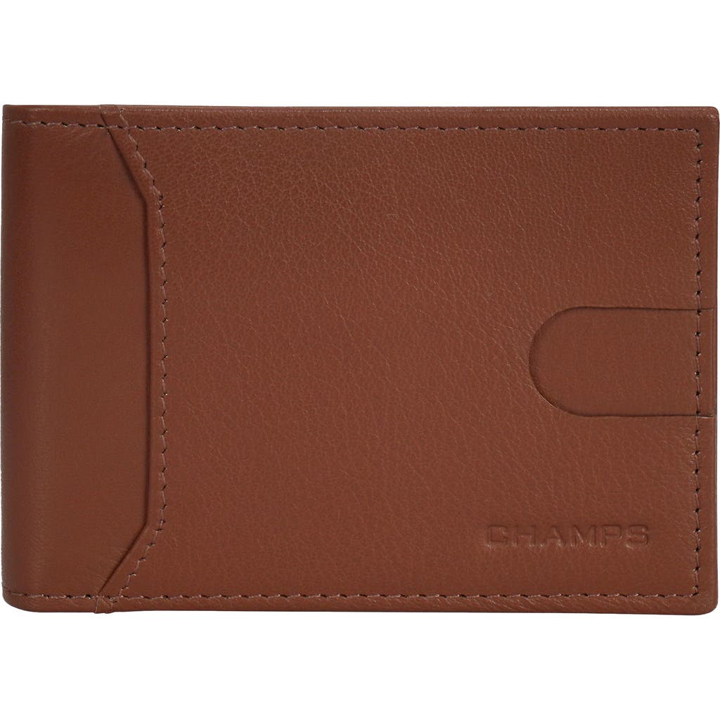 Champs Onyx Bifold Wallet With Money Clip In Brown