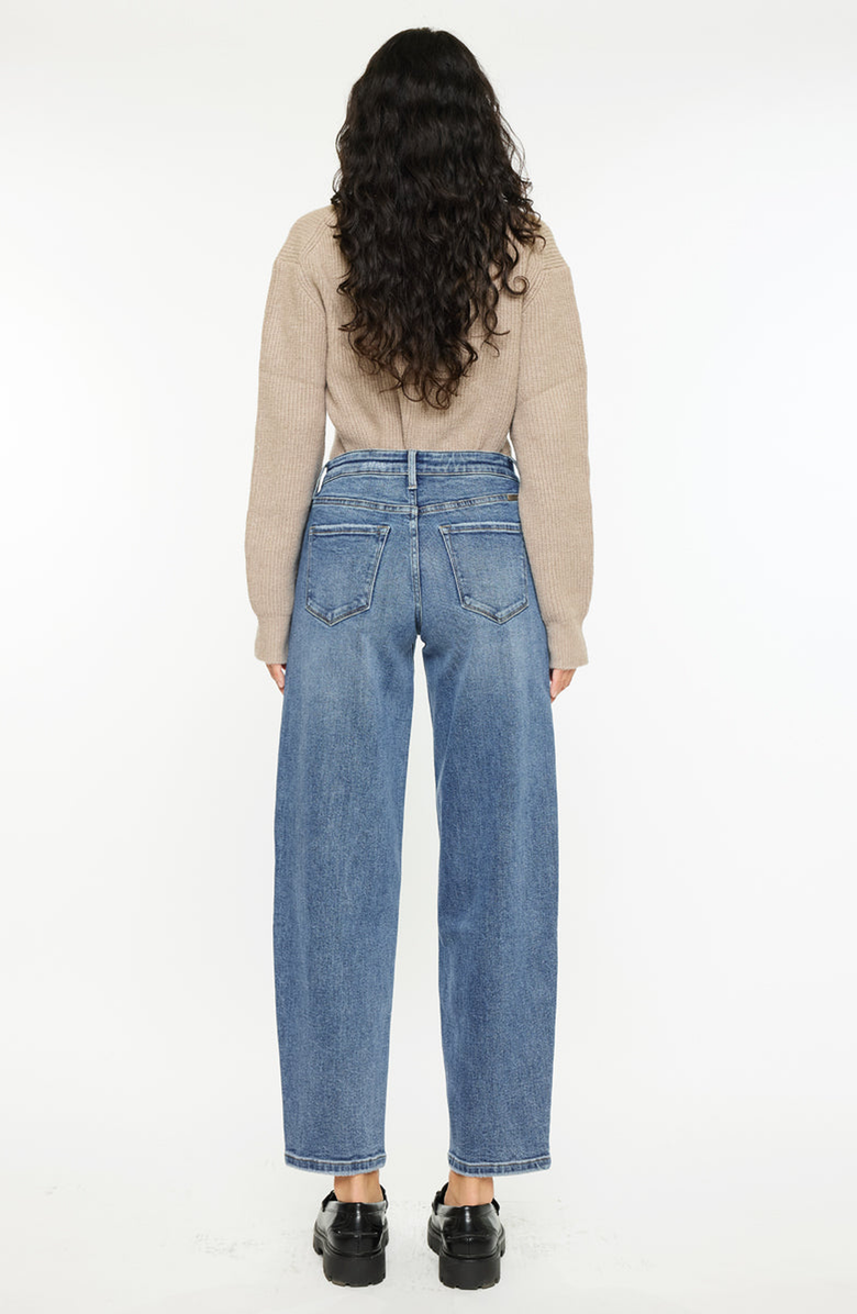 KanCan Grace Essentials High Rise Slim Barrel Jeans, Alternate, color, Medium Wash