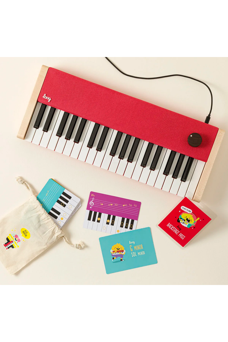 Mini Maestro Portable Digital Learning Piano by Loog Guitars, LLC, Alternate, color, Multi