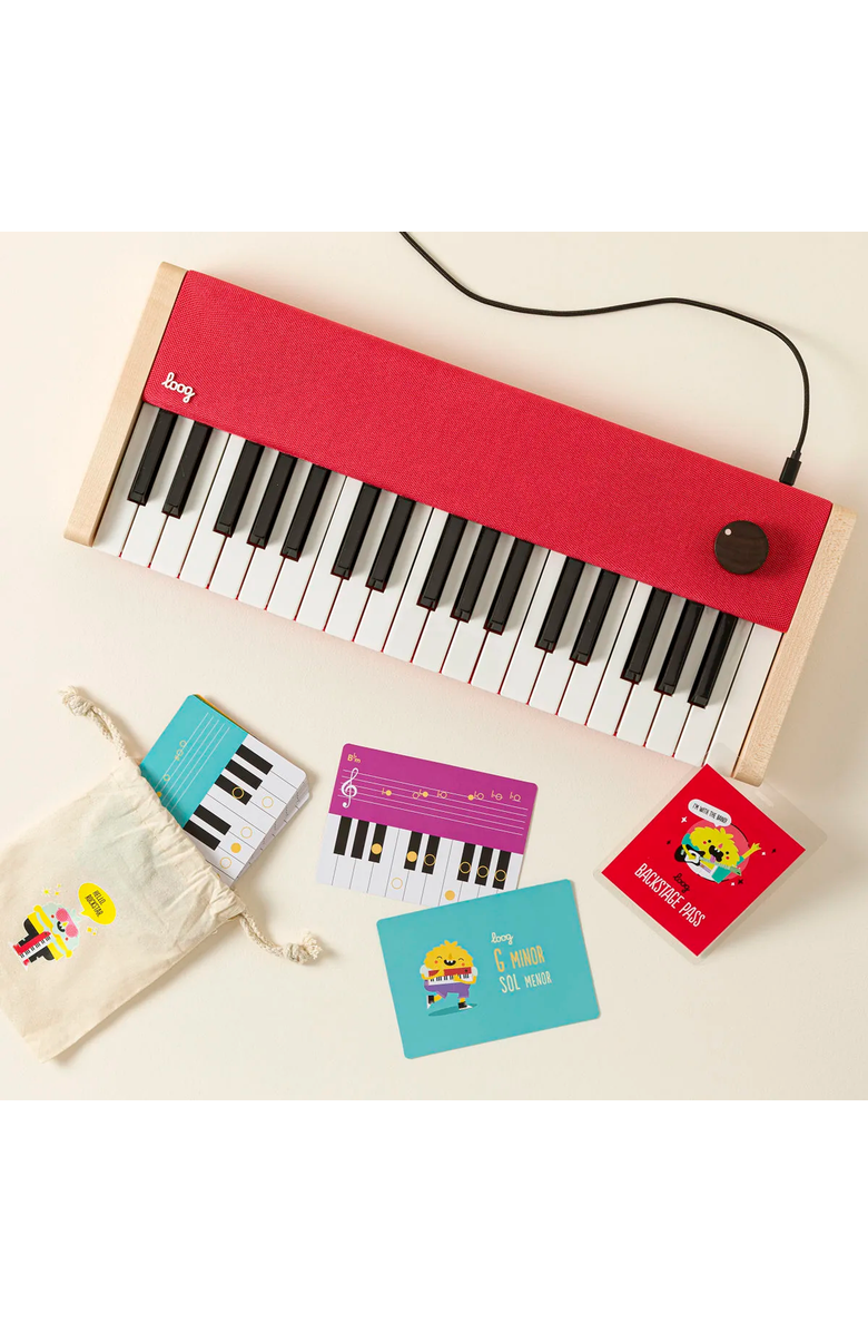 Uncommon Goods Mini Maestro Portable Digital Learning Piano by Loog Guitars, LLC, Alternate, color, Multi