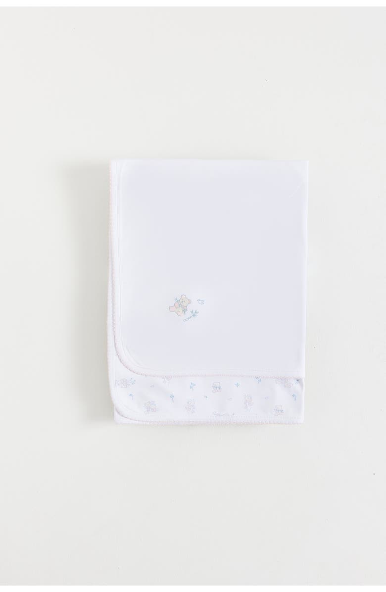 Babycottons Little Panda Receiving Blanket, Main, color, Pink