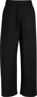 Acne Studios Plass Cotton Sateen Wide Leg Pants