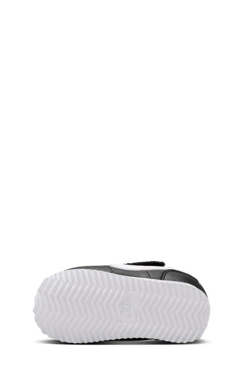 Nike Baby Black Cortez Easyon Sneakers In Black/white/cool Grey