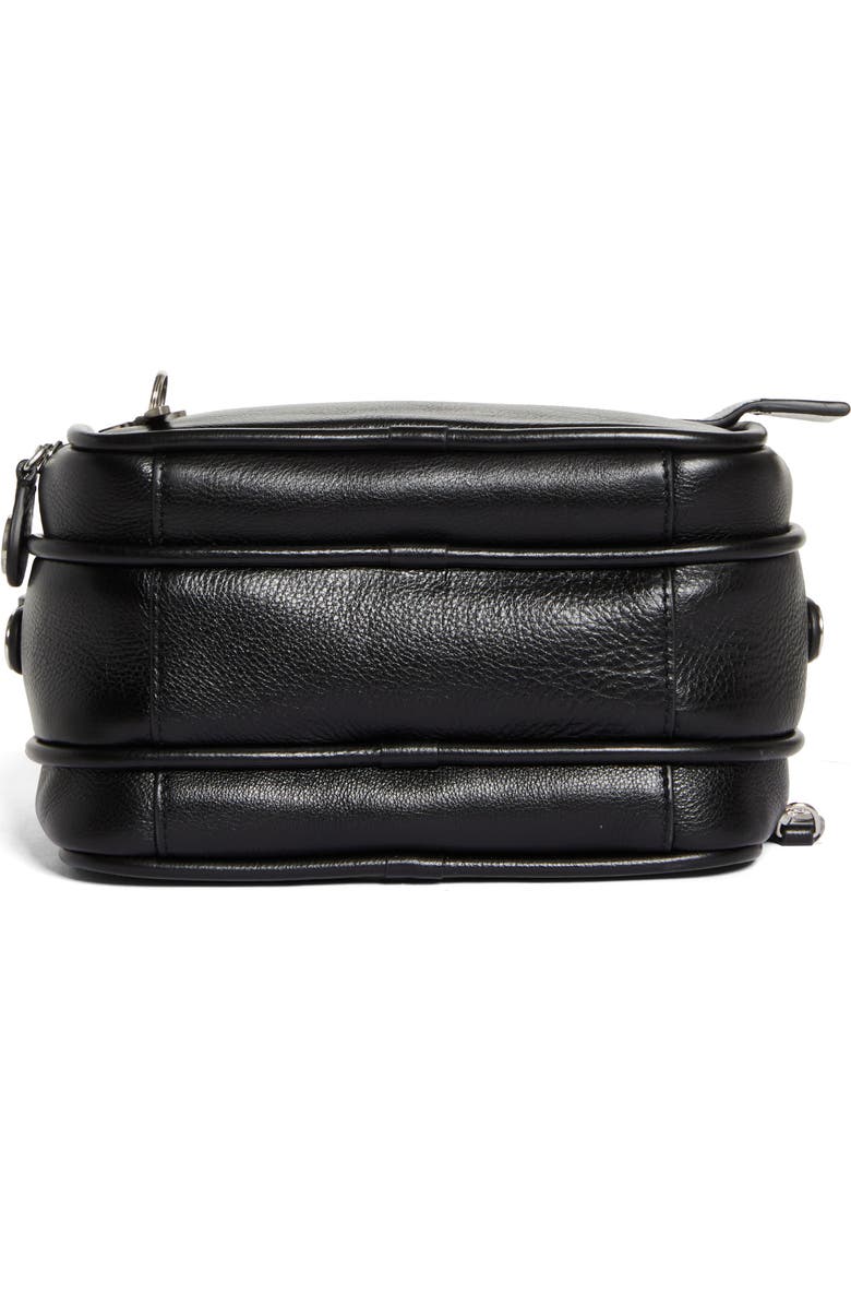 Acne Studios Camero Kit Leather Handbag, Alternate, color, Black