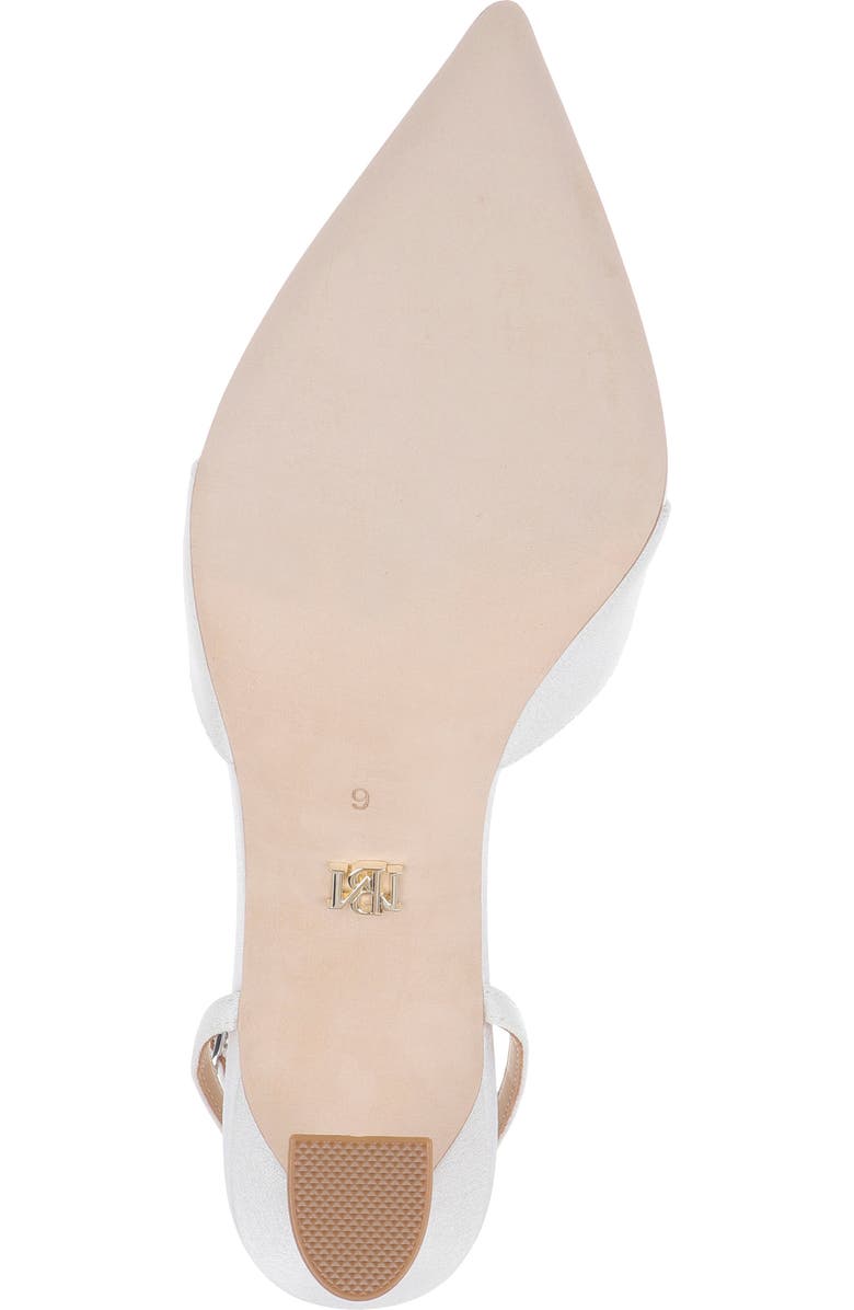 Badgley Mischka Collection Yara II Ankle Strap Pump, Alternate, color, White Crepe