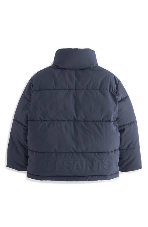 Smallsaints By Allsaints Kids' Novern Quilted Puffer Jacket In Navy
