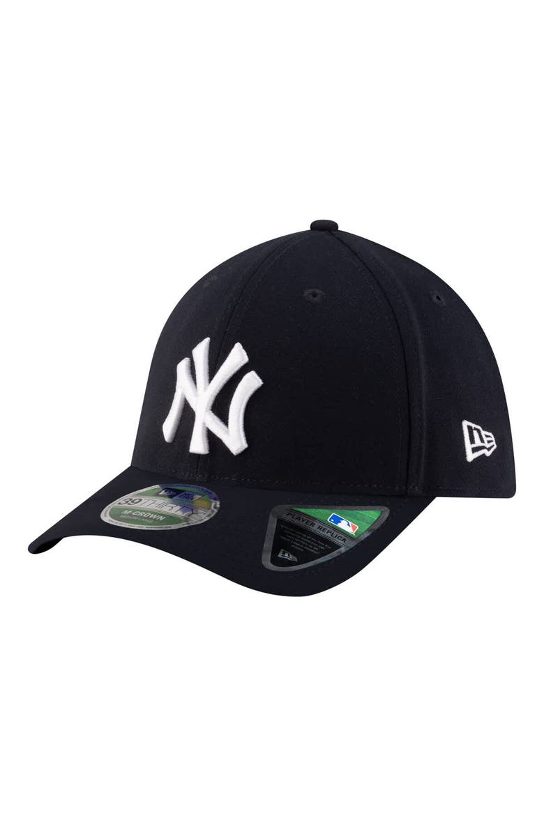 Men's New Era  Navy New York Yankees Player Replica 39THIRTY M-Crown Flex Hat, Main, color, Navy