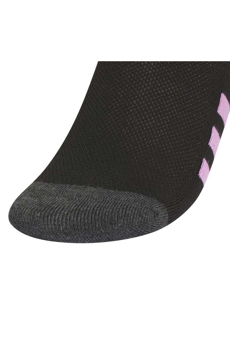 adidas Kids' Athletic Cushioned Low Cut Socks - Pack of 6, Alternate, color, Black