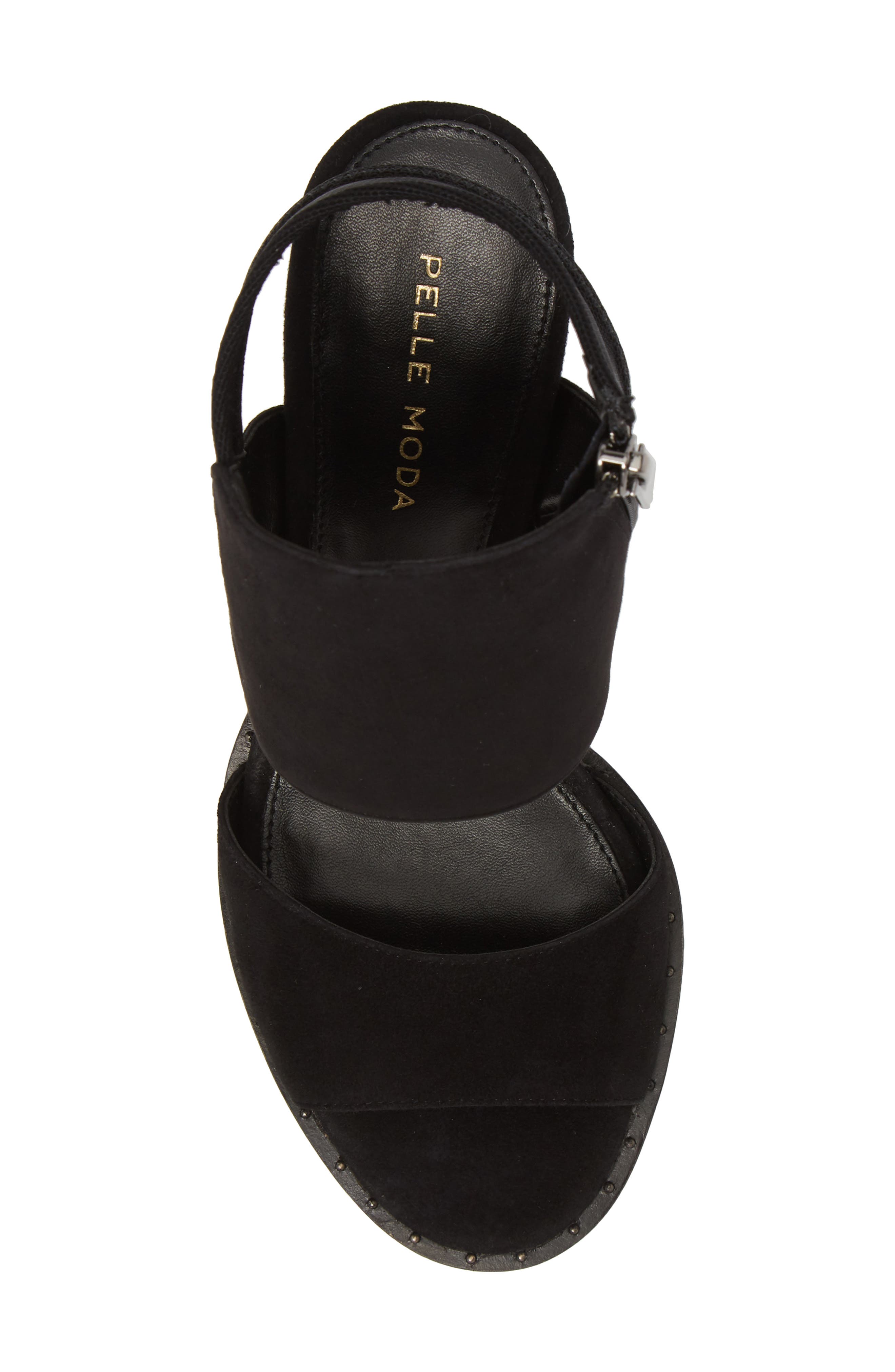 Pelle Moda Grey Sandal, Alternate, color, 