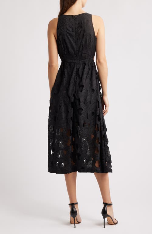 Sam Edelman Cutout Flower Sleeveless Dress In Black
