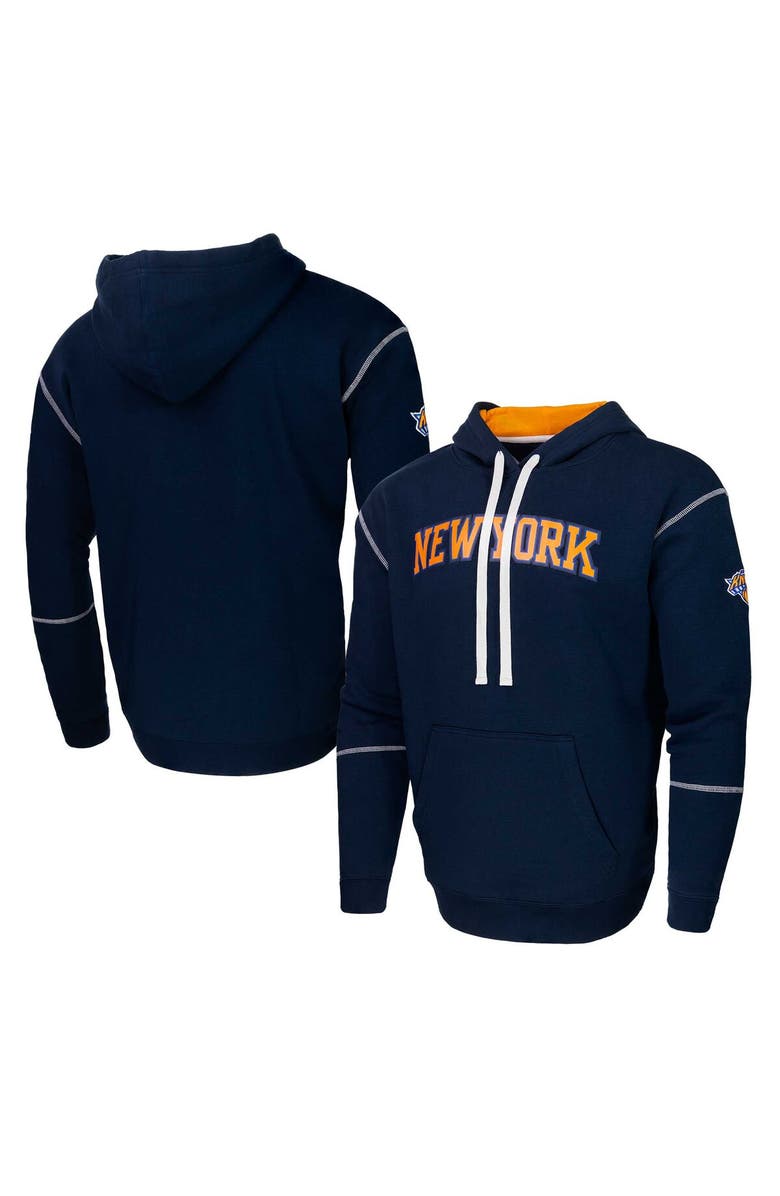 Stadium Essentials Unisex Navy Stadium Essentials New York Knicks Monument Pullover Hoodie, Alternate, color, 